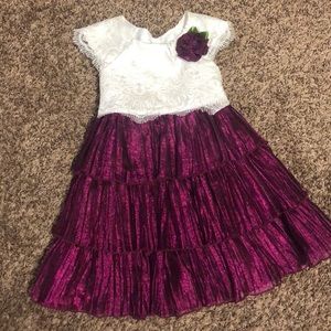 Ruffle and lace dress